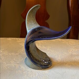 Ronnie’s Ceramic Company San Francisco hand-paired whale, dolphin tail